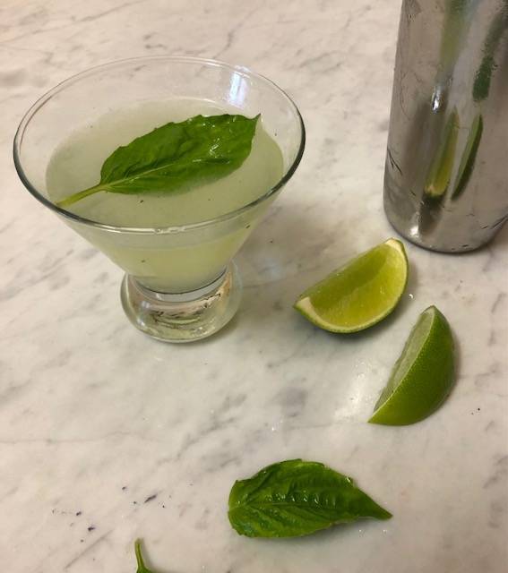 RECIPE: Basil Gimlet