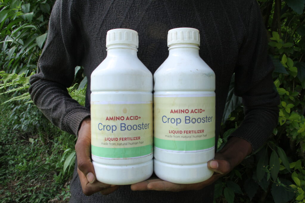 two bottles of foliar fertilizer