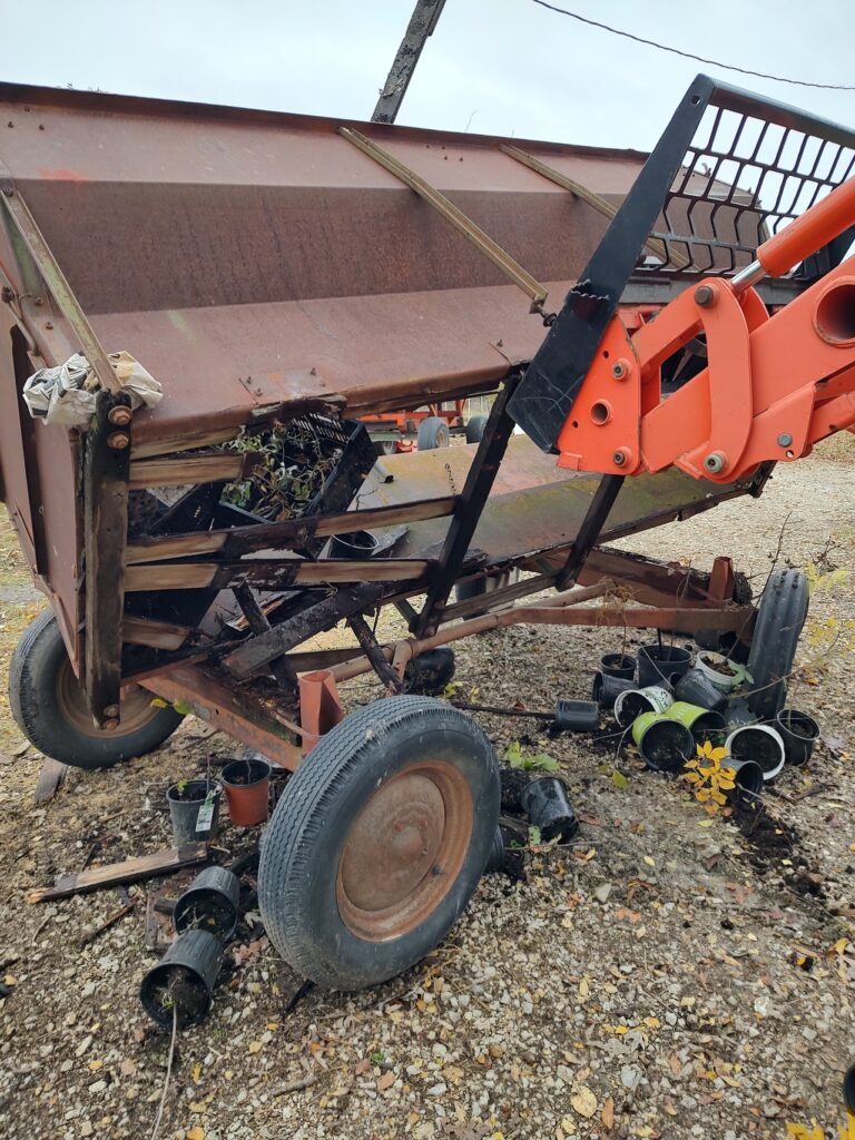 barge wagon on farm