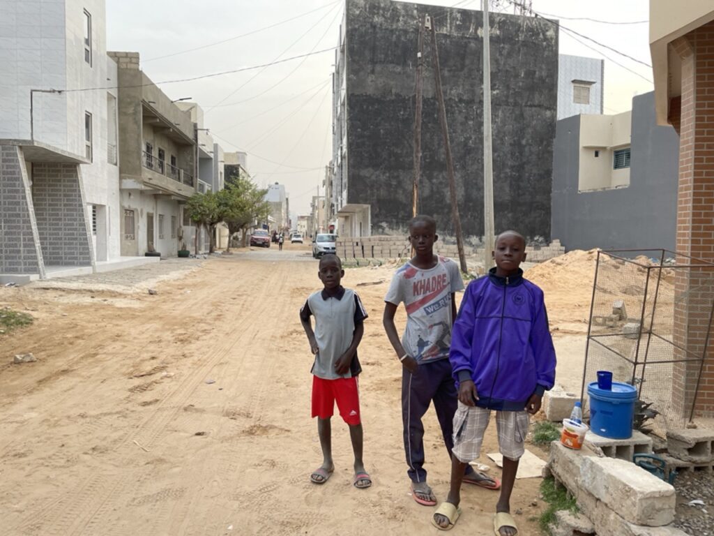 kids in empty village