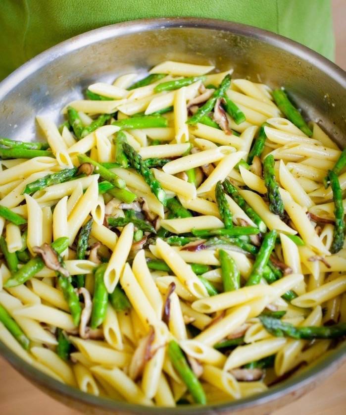 RECIPE: Penne with Local Asparagus and Shiitakes