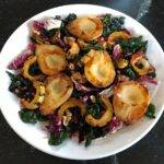 Roasted Pear and Delicata Squash with Fall Greens.