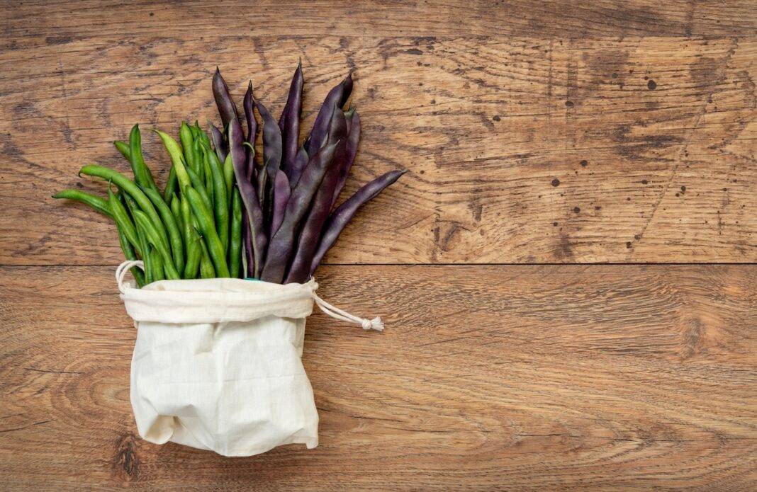 Green and Purple String Beans.