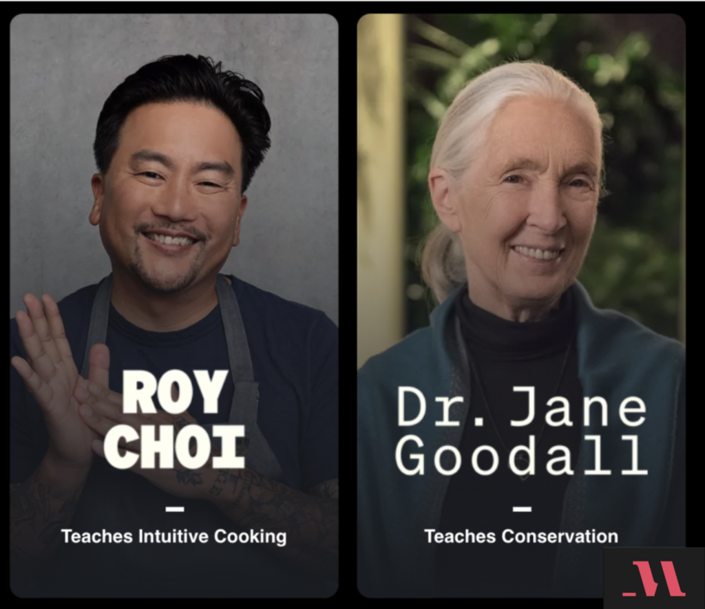 Roy Choi and Dr. Jane Goodall of Masterclass